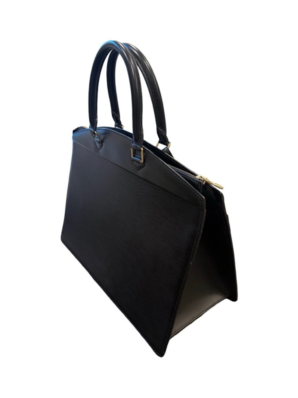 Louis Vuitton Riviera Epi Leather Black Top Handle Bag LV Vintage - Picture 5 of 12